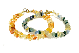 Armband chipstone edelsteen geel