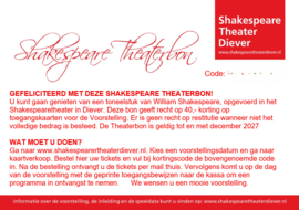 Shakespeare theaterbon