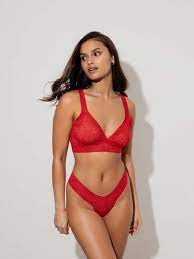 Lace Laboratory Lace Thong Red Romance