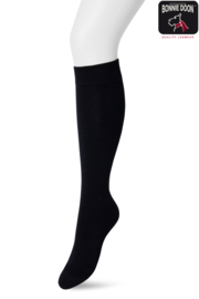 Bonnie Doon Kniekous Cotton Black Dames