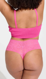 Lace Laboratory High Waist Thong Cosmo Please