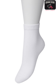 Bonnie Doon Cotton Quarter Sock White Dames