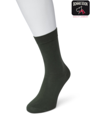 Bonnie Doon Cotton Sock Dark Green Dames