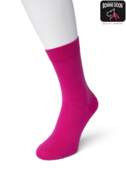 Bonnie Doon Cotton Sock Fuchsia Dames