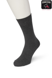 Bonnie Doon Cotton Sock Dark Grey Heather Dames