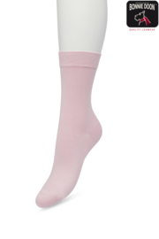 Bonnie Doon Cotton Sock Light Powder Pink Dames