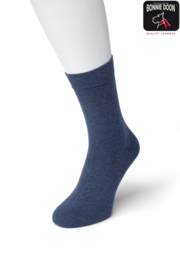 Bonnie Doon Cotton Sock Dark Blue Heather Dames