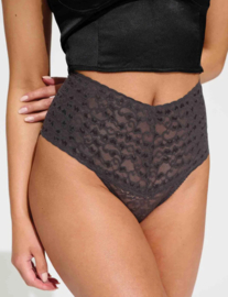 Lace Laboratory High Waist Brazilian Grey Goddess