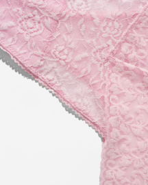 Lace Laboratory Lace Thong Candy Pink