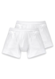 Schiesser Cotton Essentials Authentic Short met voorsluiting 2-Pack