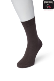 Bonnie Doon Cotton Sock Dark Brown Dames