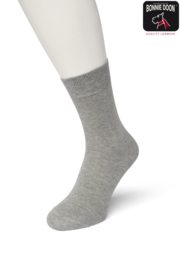 Bonnie Doon Cotton Sock Light Grey Heather Dames