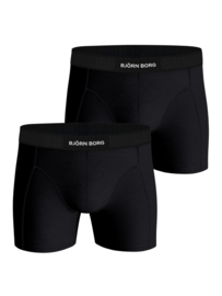 Bjorn Borg Cotton Basic Black Boxer 2-Pack Heren