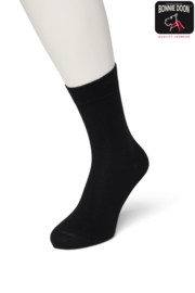 Bonnie Doon Cotton Sock Black Dames