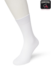 Bonnie Doon Cotton Sock White Dames