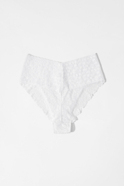 Lace Laboratory High Waist Brazilian Coconut White