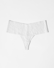 Lace Laboratory High Waist Thong Coconut White