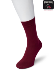 Bonnie Doon Cotton Sock Bordeaux Dames