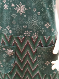 Knit print dress, mt.S