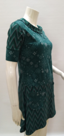 Knit print dress, mt.S