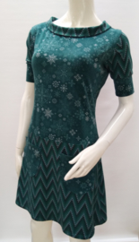 Knit print dress, mt.S