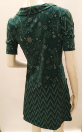 Knit print dress, mt.S