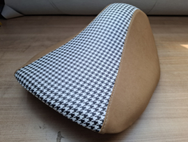 houndstooth met klassiek bruin