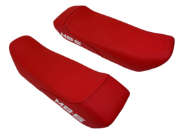 Zadel Honda MB-5- rood met witte letters