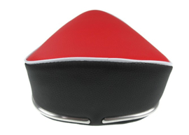 Oldtimer model Puch - rood/zwart met witte bies