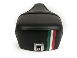 Zadel Vespa PX Elite tricolore - zwart