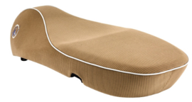 Zadel / buddyseat (Wotherspoon) met witte bies - OEM - Vespa Primavera / Sprint 125-150 cc