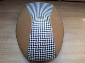 houndstooth met klassiek bruin