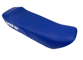 Zadel Honda MB-5- blauw met witte letters