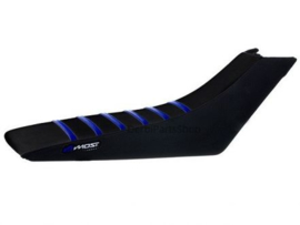 MOST Buddyseat cover Derbi Senda DRD - zwart met blauwe accenten