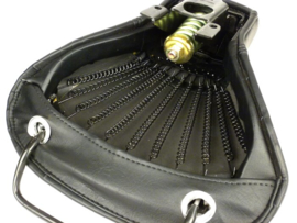 Zadel vóór en achter -  Vespa PX largeframe - zwart
