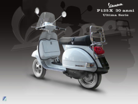 Zadel Vespa PX (versie 30 jaar PX) - zwart