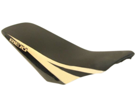 Zadel / buddyseat Rieju SMX Pro - zwart / wit/beige