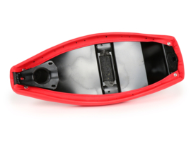 Zadel Vespa PX FASTBACK - rood met rode bies