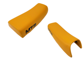 Zadel Honda MT / MT5 - geel met zwarte letters