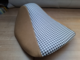 houndstooth met klassiek bruin
