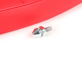 Zadel Vespa PX FASTBACK - rood met rode bies