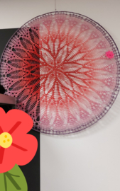 Roze paarse Mandala 100 cm