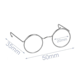 Brilletje zilver B032