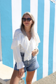 RUFFLE BLOUSE