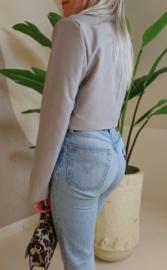 CROPPED GREY BLAZER