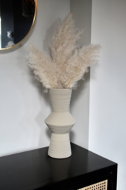 KERAMIEKEN BEIGE GROTE VAAS