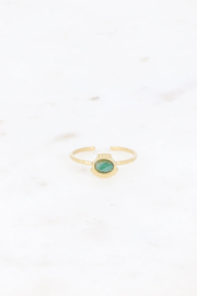 BOHM PARIS LUNATUS RING GREEN