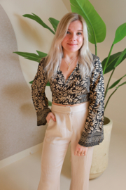 BOHEMIAN GOLDEN WRAP TOP