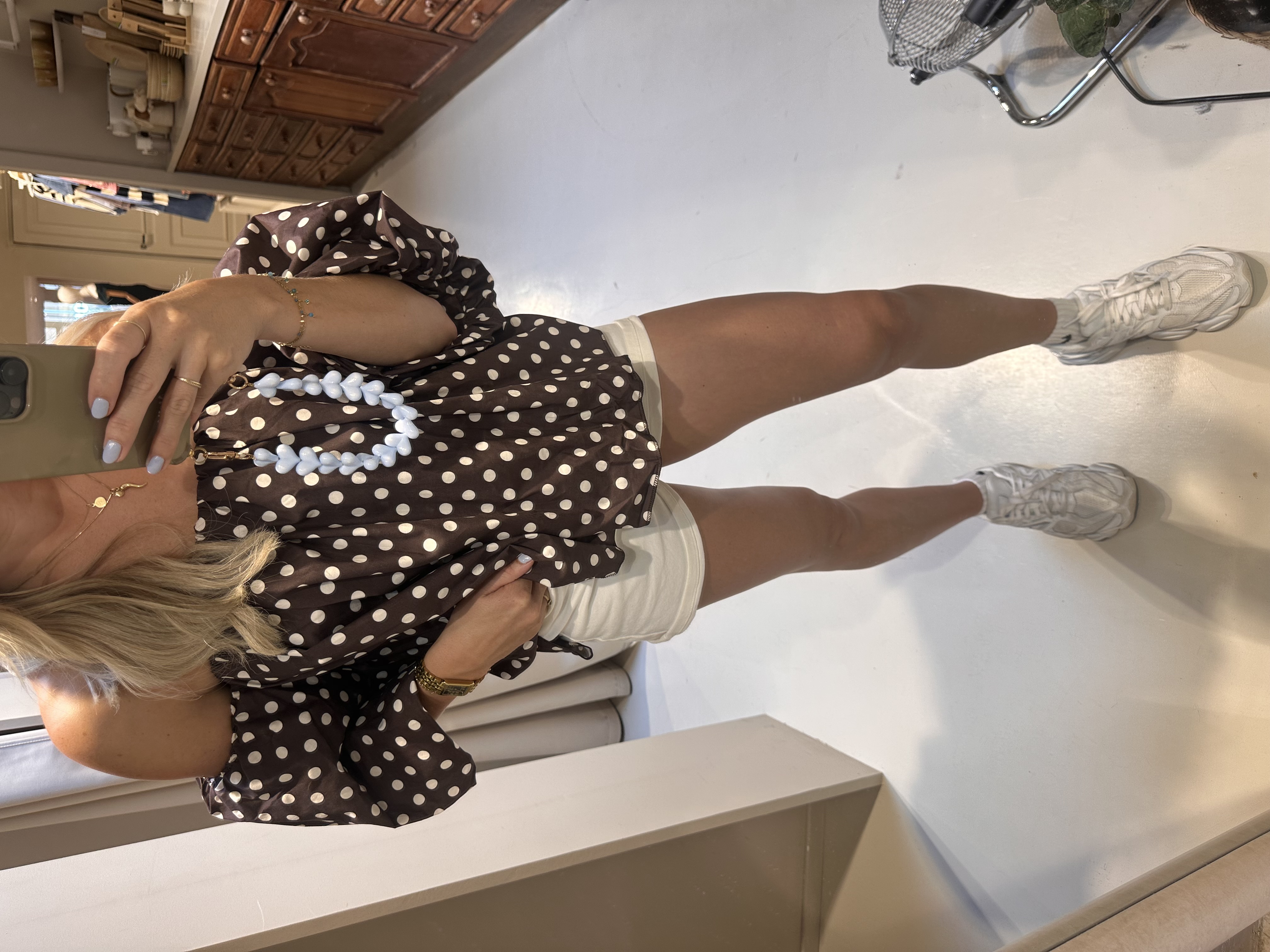 POLKA DOTS BLOUSE BRUIN
