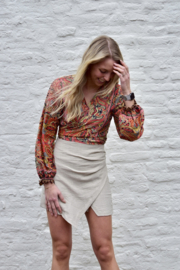 ASYMMETRICAL BEIGE SKORT
